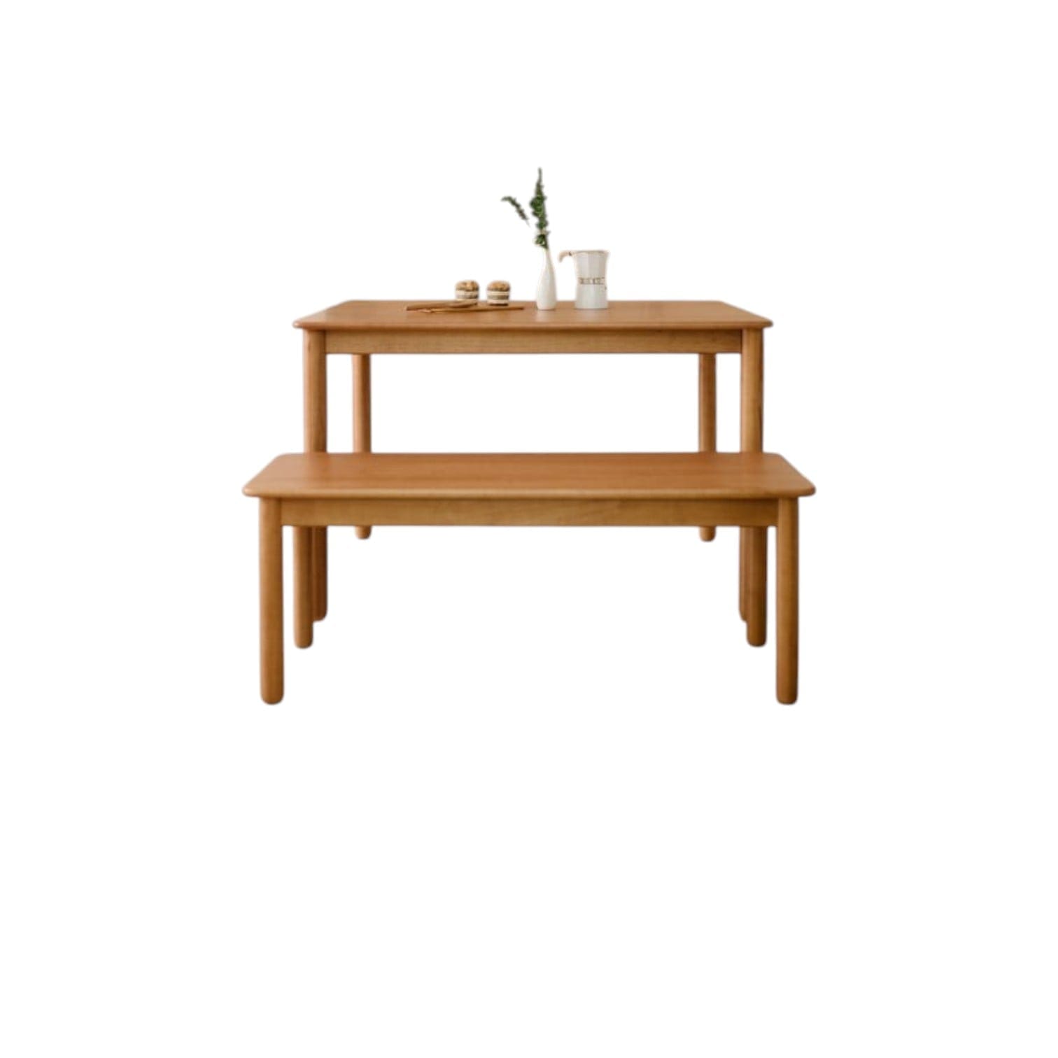 โต๊ะทานข้าวไม้ยางพาราแท้ 4 ที่นั่ง MAAI DESIGN  รุ่น KAZOKU TABLE สีโอ๊ค_7